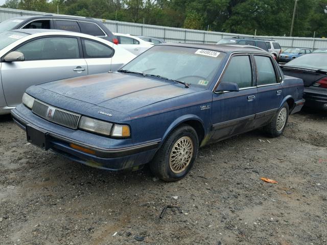 1G3AJ51N0KG354698 - 1989 OLDSMOBILE CUTLASS CI BLUE photo 2