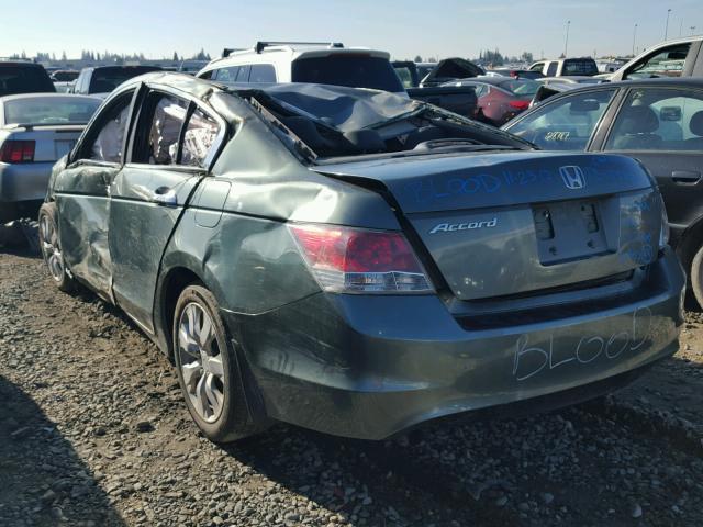 1HGCP36879A000822 - 2009 HONDA ACCORD EXL GREEN photo 3