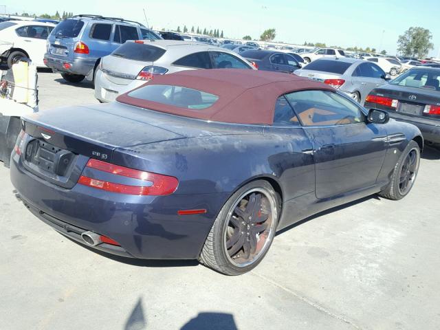 SCFAD02A37GB08925 - 2007 ASTON MARTIN DB9 VOLANT BLUE photo 4