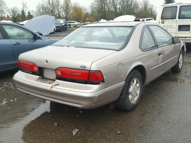 1FALP62W5RH109166 - 1994 FORD THUNDERBIR BEIGE photo 4