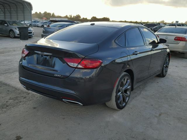 1C3CCCBB9FN655133 - 2015 CHRYSLER 200 S GRAY photo 4