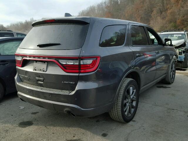 1C4RDJDG3FC223665 - 2015 DODGE DURANGO LI GRAY photo 4