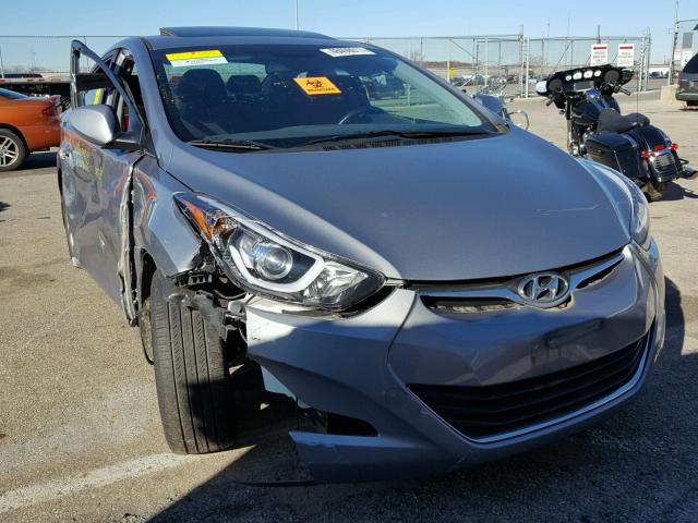 KMHDH4AE5FU415906 - 2015 HYUNDAI ELANTRA SE GRAY photo 1