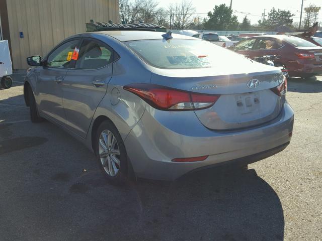 KMHDH4AE5FU415906 - 2015 HYUNDAI ELANTRA SE GRAY photo 3