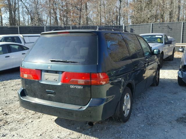 2HKRL18741H598989 - 2001 HONDA ODYSSEY EX GREEN photo 4