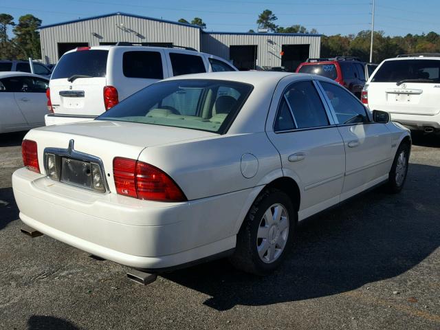 1LNHM86S34Y643461 - 2004 LINCOLN LS WHITE photo 4