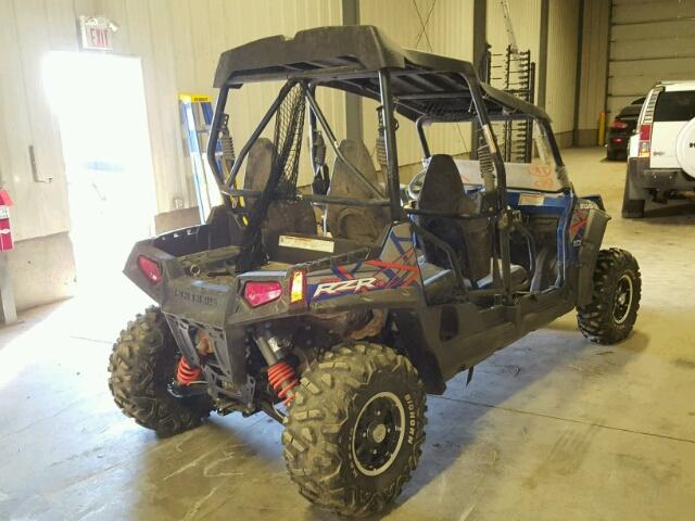 4XAXE7EA2DB162269 - 2013 POLARIS RZR 4 800 BLUE photo 4