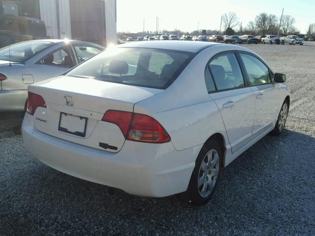 1HGFA16557L050712 - 2007 HONDA CIVIC LX WHITE photo 4