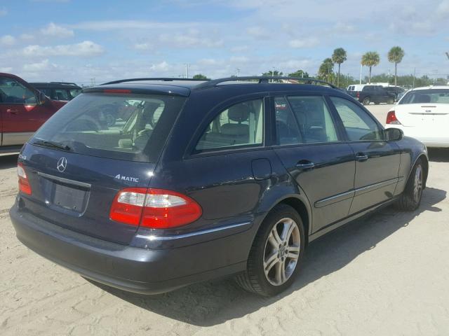 WDBUH83J64X118384 - 2004 MERCEDES-BENZ E 500 4MAT BLUE photo 4