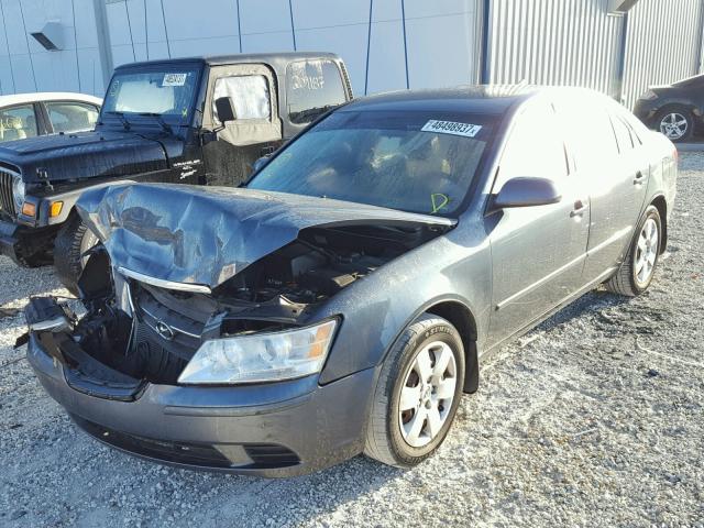 5NPET46C49H435108 - 2009 HYUNDAI SONATA GLS GRAY photo 2