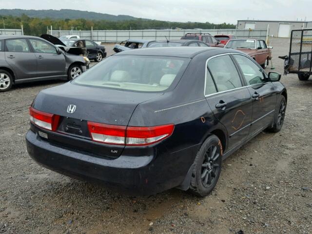 1HGCM564X3A020491 - 2003 HONDA ACCORD LX BLACK photo 4