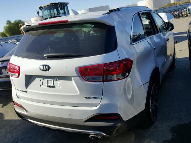 5XYPH4A52JG369219 - 2018 KIA SORENTO EX WHITE photo 4