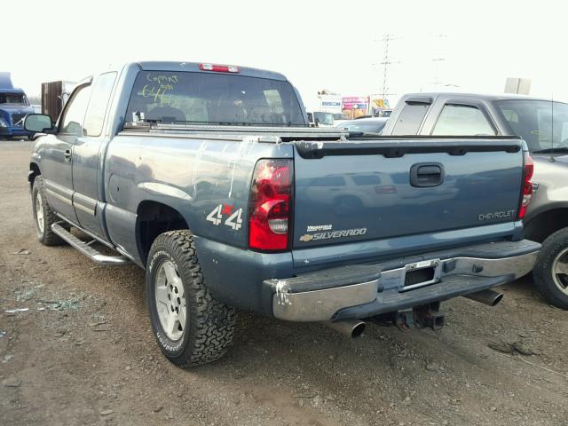 1GCEK19B05E306460 - 2005 CHEVROLET SILVERADO TURQUOISE photo 3