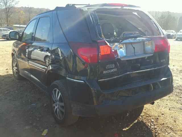 3G5DA03735S515847 - 2005 BUICK RENDEZVOUS BLACK photo 3