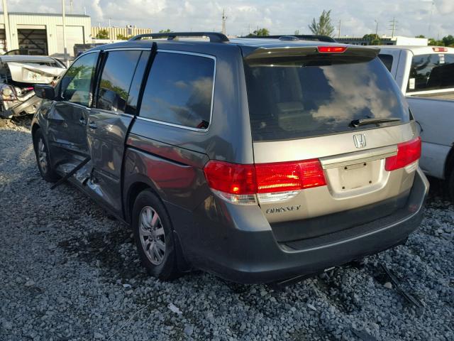 5FNRL38698B092117 - 2008 HONDA ODYSSEY EX GRAY photo 3