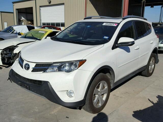 JTMWFREV2ED036788 - 2014 TOYOTA RAV4 XLE WHITE photo 2