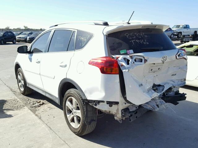 JTMWFREV2ED036788 - 2014 TOYOTA RAV4 XLE WHITE photo 3