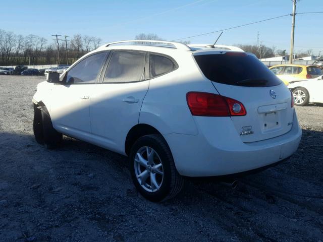 JN8AS58V29W172895 - 2009 NISSAN ROGUE S WHITE photo 3