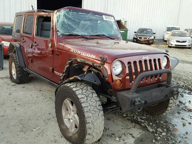 1J4GA69128L597005 - 2008 JEEP WRANGLER U BURGUNDY photo 1