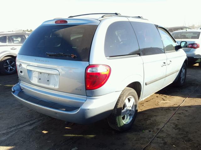 1D4GP45R36B662471 - 2006 DODGE CARAVAN SX BLUE photo 4