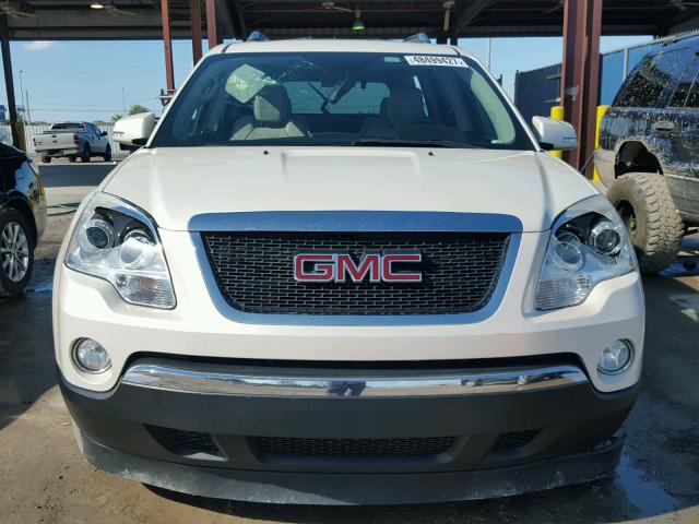 1GKER337X8J265766 - 2008 GMC ACADIA SLT თეთრი ფოტო 9