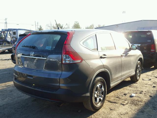 2HKRM4H34DH605780 - 2013 HONDA CR-V LX GRAY photo 4