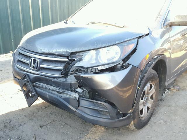 2HKRM4H34DH605780 - 2013 HONDA CR-V LX GRAY photo 9