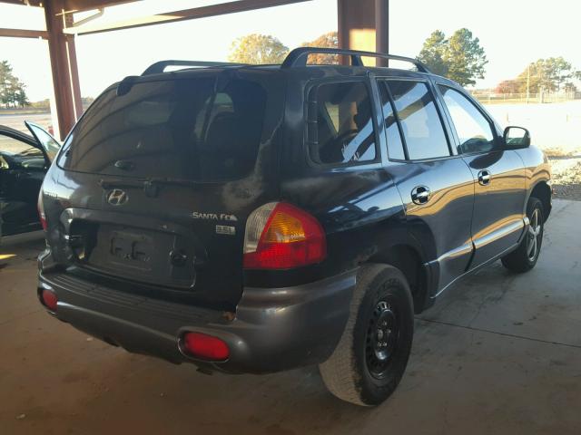 KM8SC13E73U495562 - 2003 HYUNDAI SANTA FE G BLACK photo 4