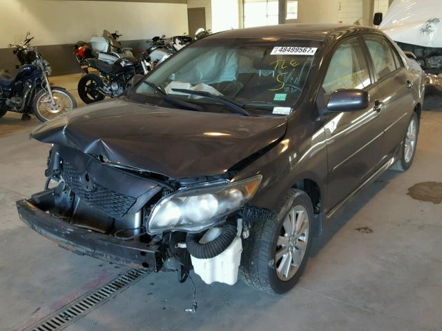 2T1BU40E29C115251 - 2009 TOYOTA COROLLA BA GRAY photo 2