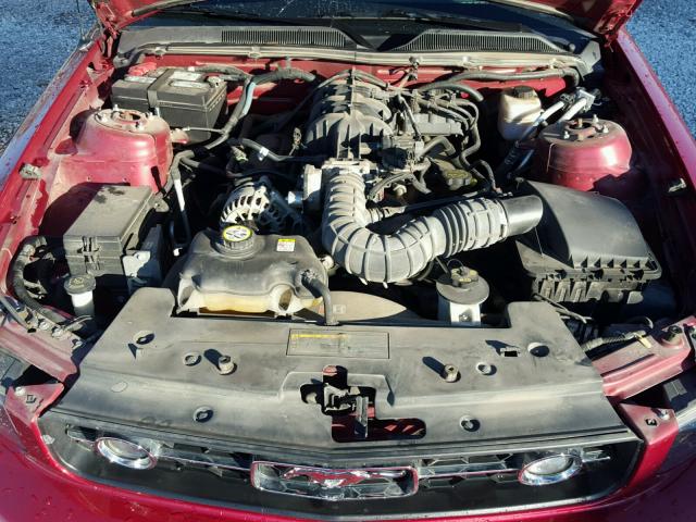 1ZVFT80N075369995 - 2007 FORD MUSTANG RED photo 7