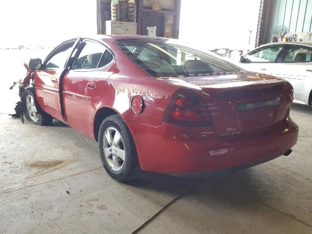 2G2WP552081130636 - 2008 PONTIAC GRAND PRIX წითელი ფოტო 3