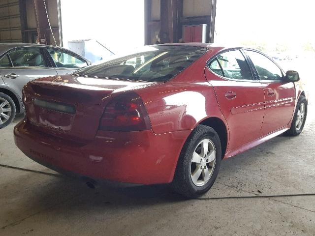 2G2WP552081130636 - 2008 PONTIAC GRAND PRIX წითელი ფოტო 4