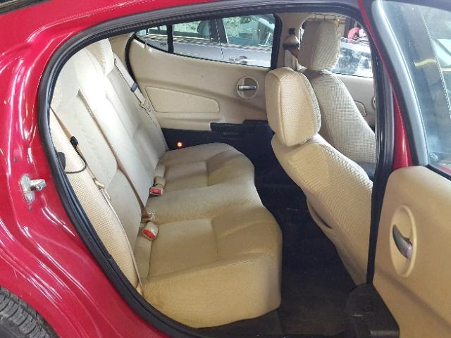 2G2WP552081130636 - 2008 PONTIAC GRAND PRIX წითელი ფოტო 6