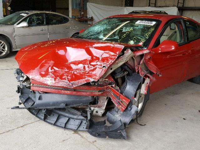 2G2WP552081130636 - 2008 PONTIAC GRAND PRIX წითელი ფოტო 9