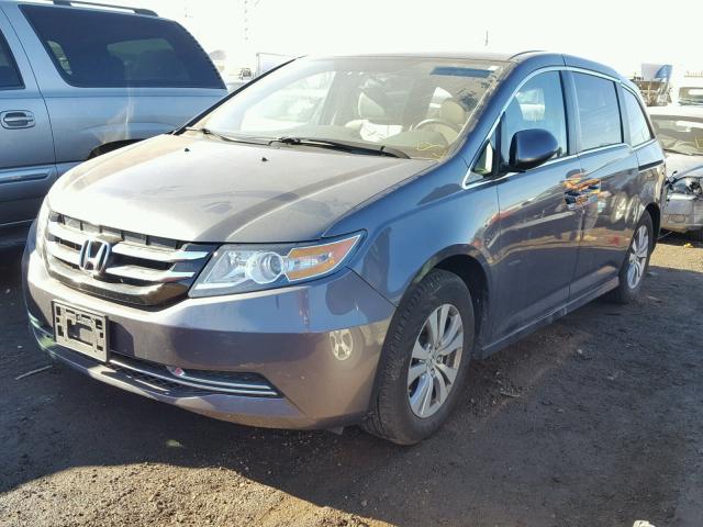 5FNRL5H43EB006323 - 2014 HONDA ODYSSEY EX GRAY photo 2