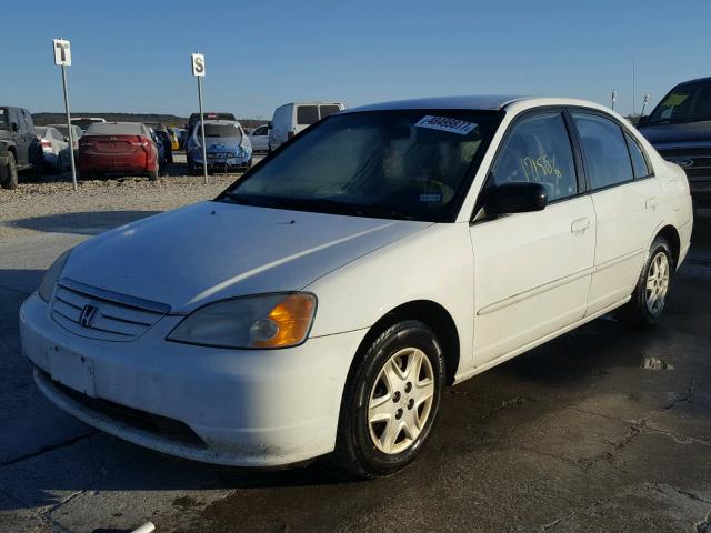 2HGES16593H537475 - 2003 HONDA CIVIC LX WHITE photo 2