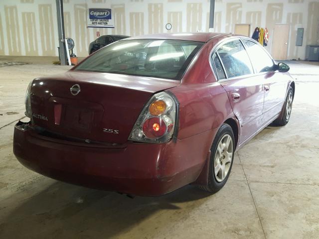 1N4AL11D63C148147 - 2003 NISSAN ALTIMA BAS RED photo 4