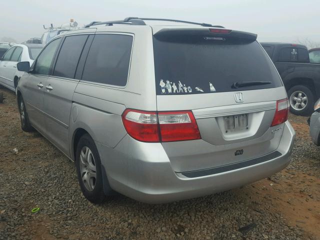 5FNRL38425B410699 - 2005 HONDA ODYSSEY EX SILVER photo 3