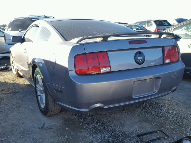 1ZVHT82H365204537 - 2006 FORD MUSTANG GT GRAY photo 3