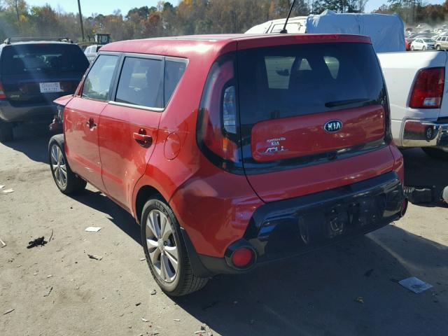 KNDJP3A52G7865288 - 2016 KIA SOUL + RED photo 3