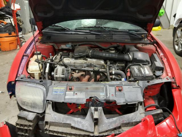 1G2JB124027114731 - 2002 PONTIAC SUNFIRE SE RED photo 7