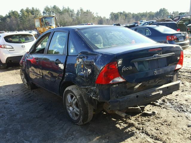 1FAHP34312W295359 - 2002 FORD FOCUS SE BLUE photo 3