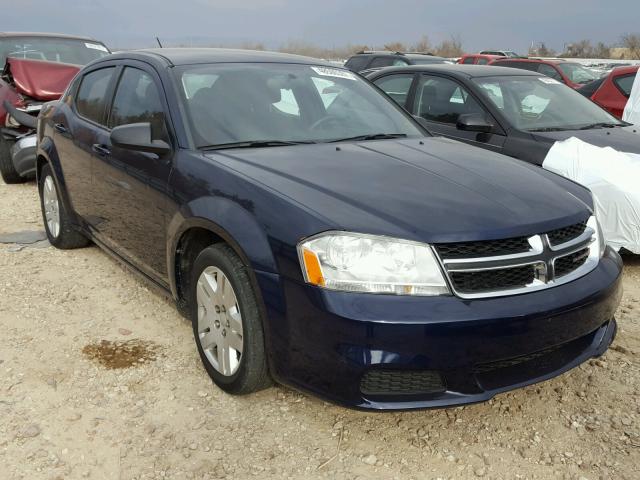 1C3CDZAB0DN627235 - 2013 DODGE AVENGER SE BLUE photo 1