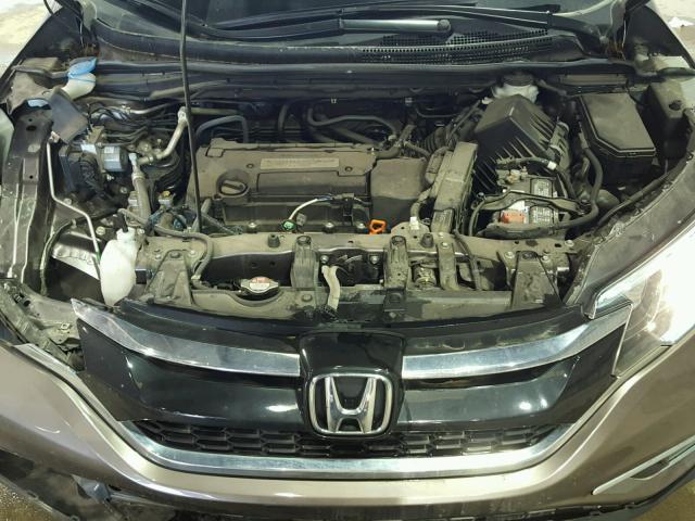 3CZRM3H50FG703285 - 2015 HONDA CR-V EX BROWN photo 7