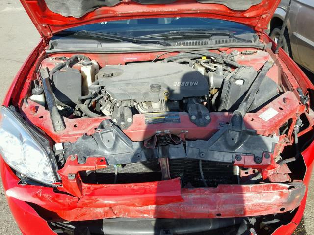 2G1WT57K391215081 - 2009 CHEVROLET IMPALA 1LT RED photo 7