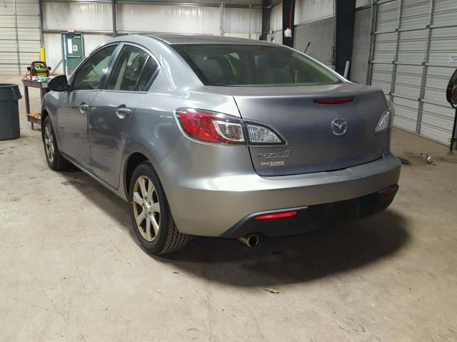 JM1BL1SG7A1260116 - 2010 MAZDA 3 I GRAY photo 3