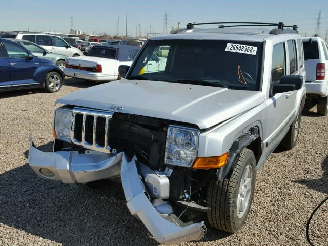 1J8HH48K08C239995 - 2008 JEEP COMMANDER SILVER photo 2