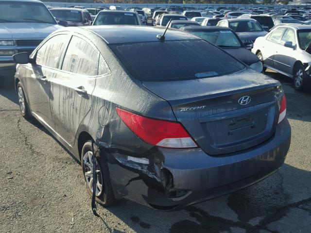 KMHCT4AE1CU123031 - 2012 HYUNDAI ACCENT GLS GRAY photo 3