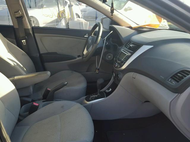 KMHCT4AE1CU123031 - 2012 HYUNDAI ACCENT GLS GRAY photo 5