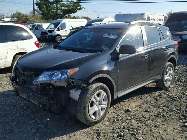 2T3BFREV9DW004498 - 2013 TOYOTA RAV4 LE BLACK photo 2